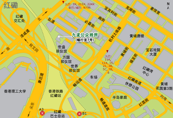 九龙公众殮房地圖